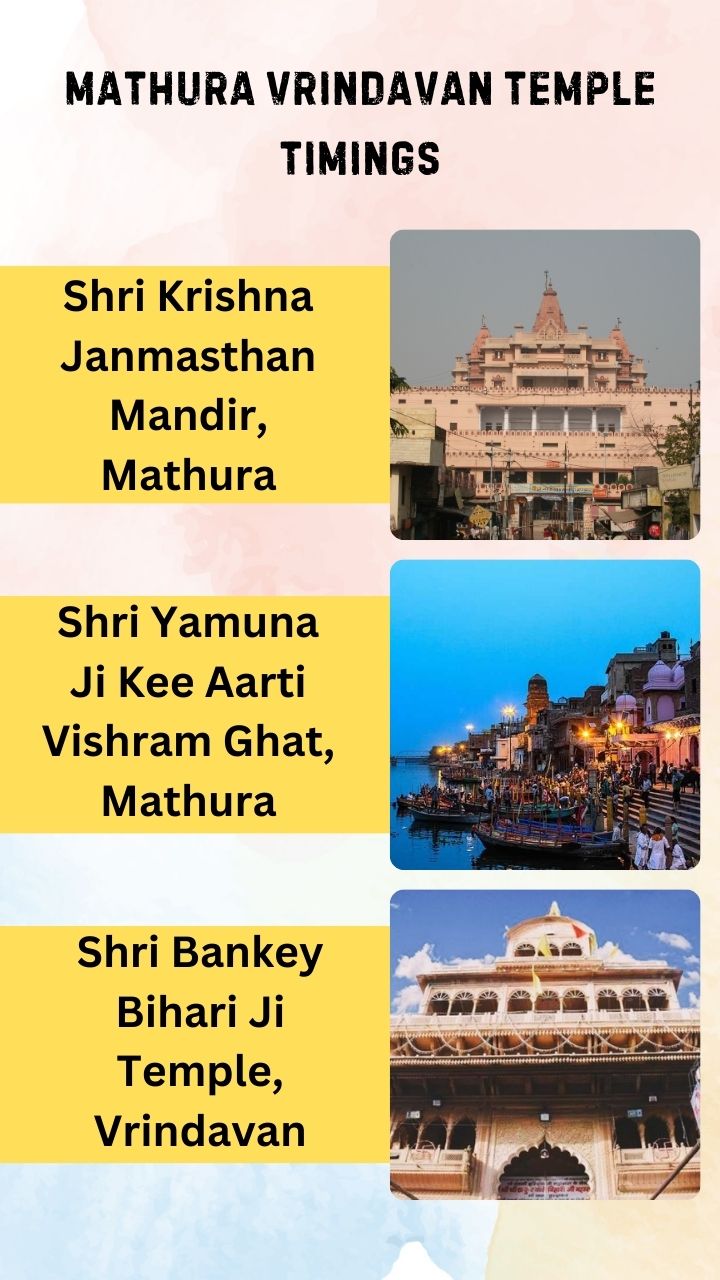 Mathura Vrindavan Temple Timings